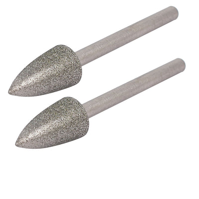 Harfington Uxcell 2 Stück 3mm 1/8-Zoll Schaft 8mm D. Kopf  Schleifen montiert Punkte Bit DE de