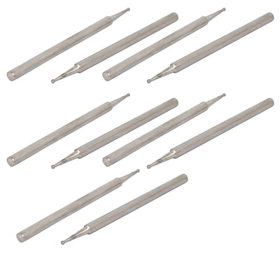 Harfington Uxcell 10 Stück 2.35mm Schaft 0,5mm D.  Kopf Kugel Schleifen montiert Punkte Bit DE de