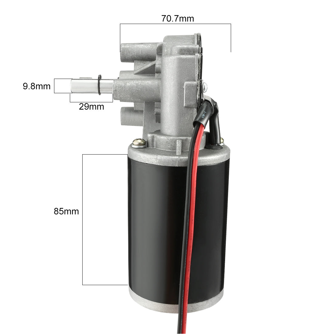 uxcell Uxcell JCF63R DC 24V 80W 160RPM High Torque Reversible Electric Gear Motor 160RPM