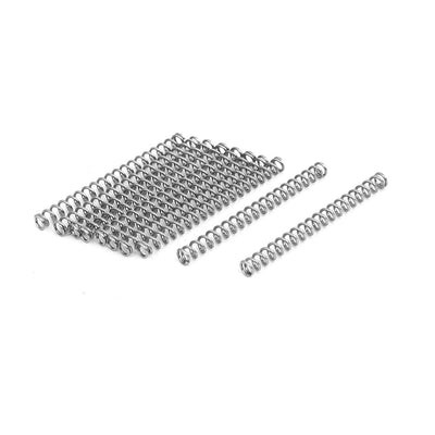 Harfington Uxcell Druckfedern 10 Stück 0.5mmx3mmx35mm 304 Edelstahl