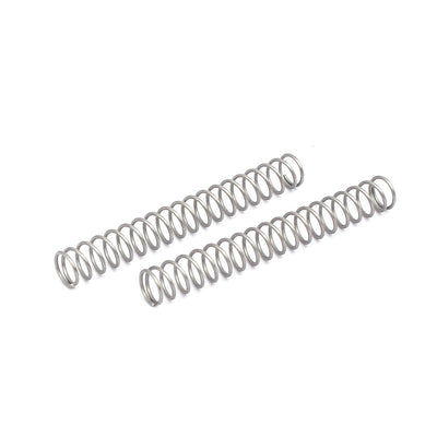Harfington Uxcell 0.6mmx6mmx45mm 304 Stainless Steel Compression Springs Silver Tone 10pcs