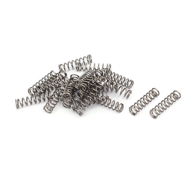Harfington Uxcell 0.5mmx4mmx15mm 304 Stainless Steel Compression Springs Silver Tone 20pcs
