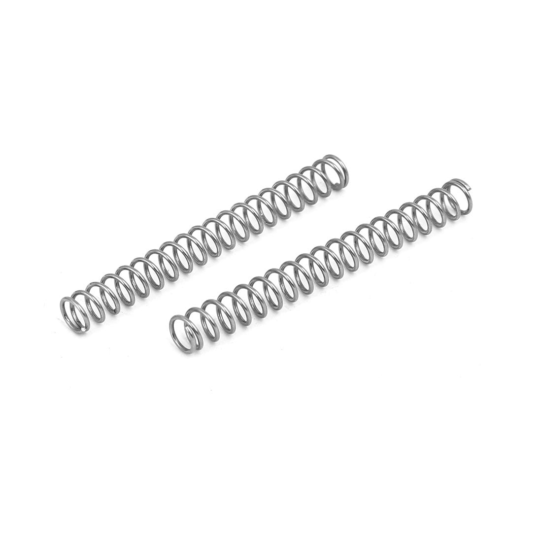 uxcell Uxcell 0.6mmx5mmx45mm 304 Stainless Steel Compression Springs Silver Tone 20pcs