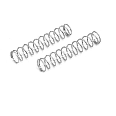 Harfington Uxcell 0.6mmx7mmx35mm 304 Stainless Steel Compression Springs Silver Tone 20pcs