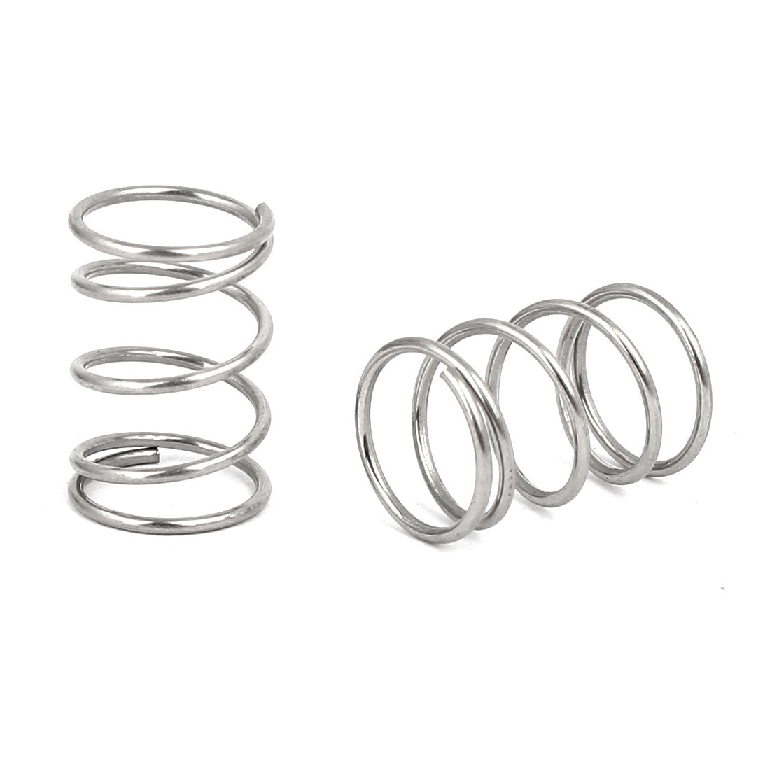 uxcell Uxcell 0.8mmx10mmx15mm 304 Stainless Steel Compression Springs 10pcs