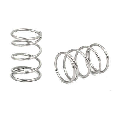 Harfington Uxcell 0.8mmx10mmx15mm 304 Stainless Steel Compression Springs 10pcs