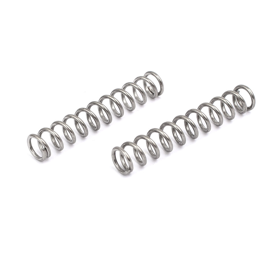 uxcell Uxcell 1mmx7mmx40mm 304 Stainless Steel Compression Springs Silver Tone 10pcs