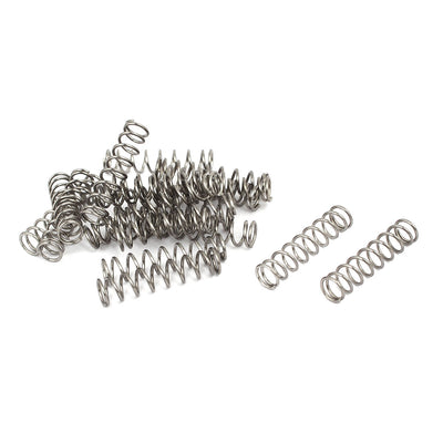 Harfington Uxcell 0.8mmx7mmx30mm 304 Stainless Steel Compression Springs 20pcs