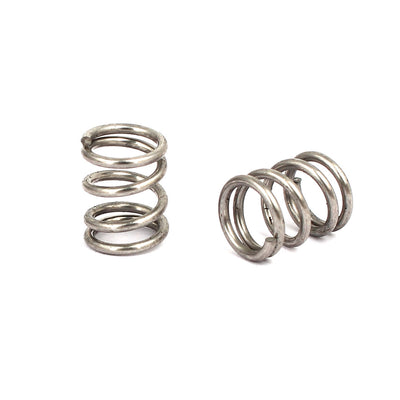 Harfington Uxcell 1mmx8mmx10mm 304 Stainless Steel Compression Springs Silver Tone 20pcs