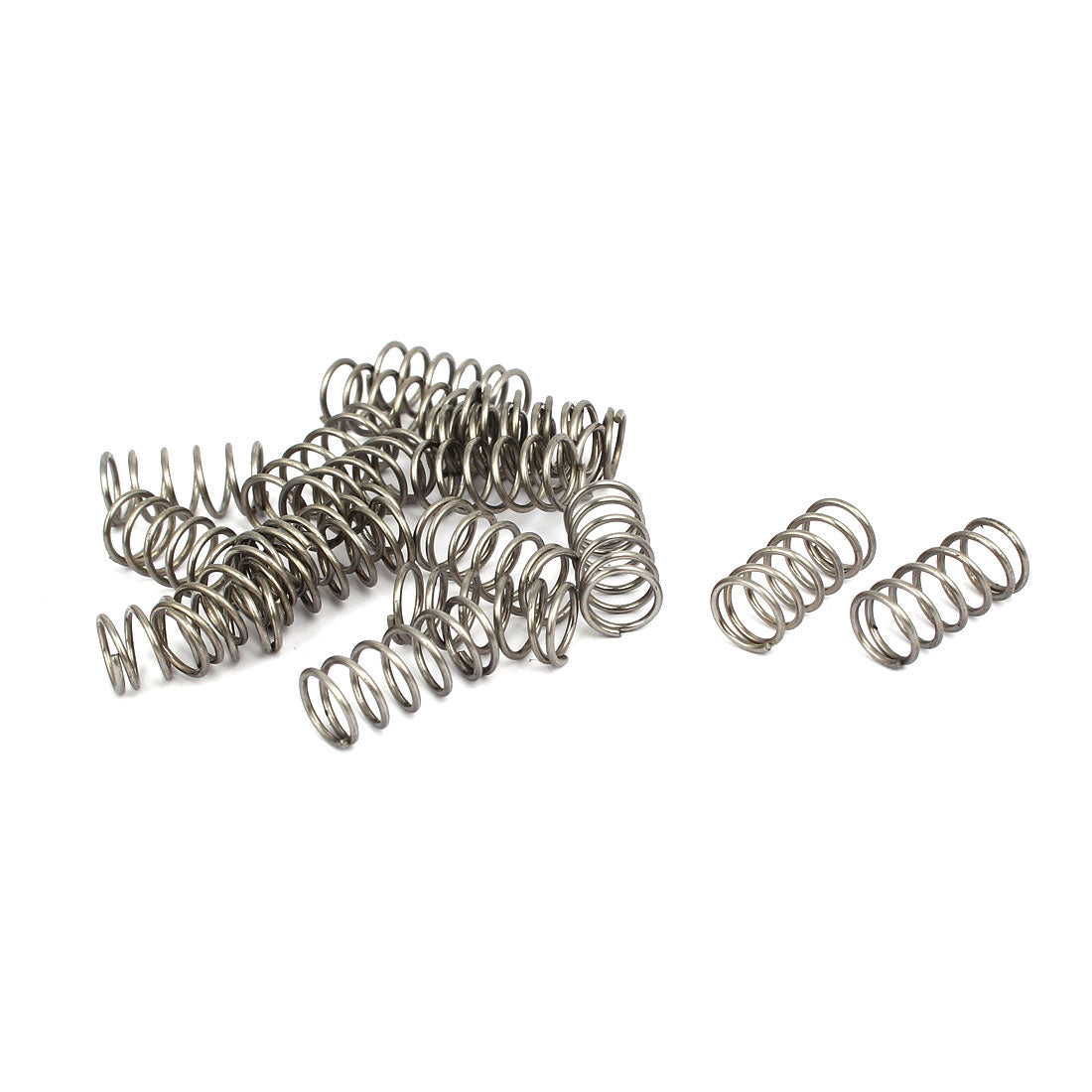 uxcell Uxcell 1mmx10mmx20mm 304 Stainless Steel Compression Springs Silver Tone 20pcs