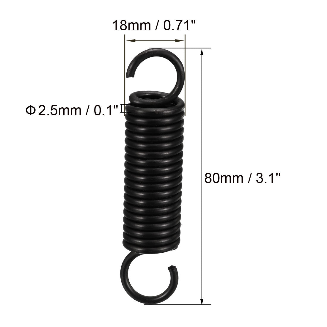 Harfington Free Length Spring Steel Tension Spring