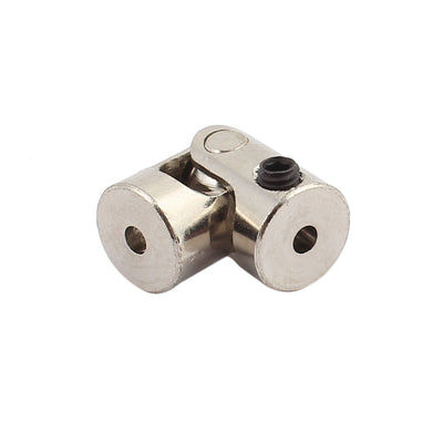 Harfington Uxcell 2.0mm to 2.0mm Inner Dia Rotatable Universal Steering Mine U Joint Coupler 2pcs