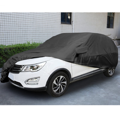 Harfington Uxcell Stormproof Waterproof Breathable Black CAR COVER Durable Outdoor Indoor