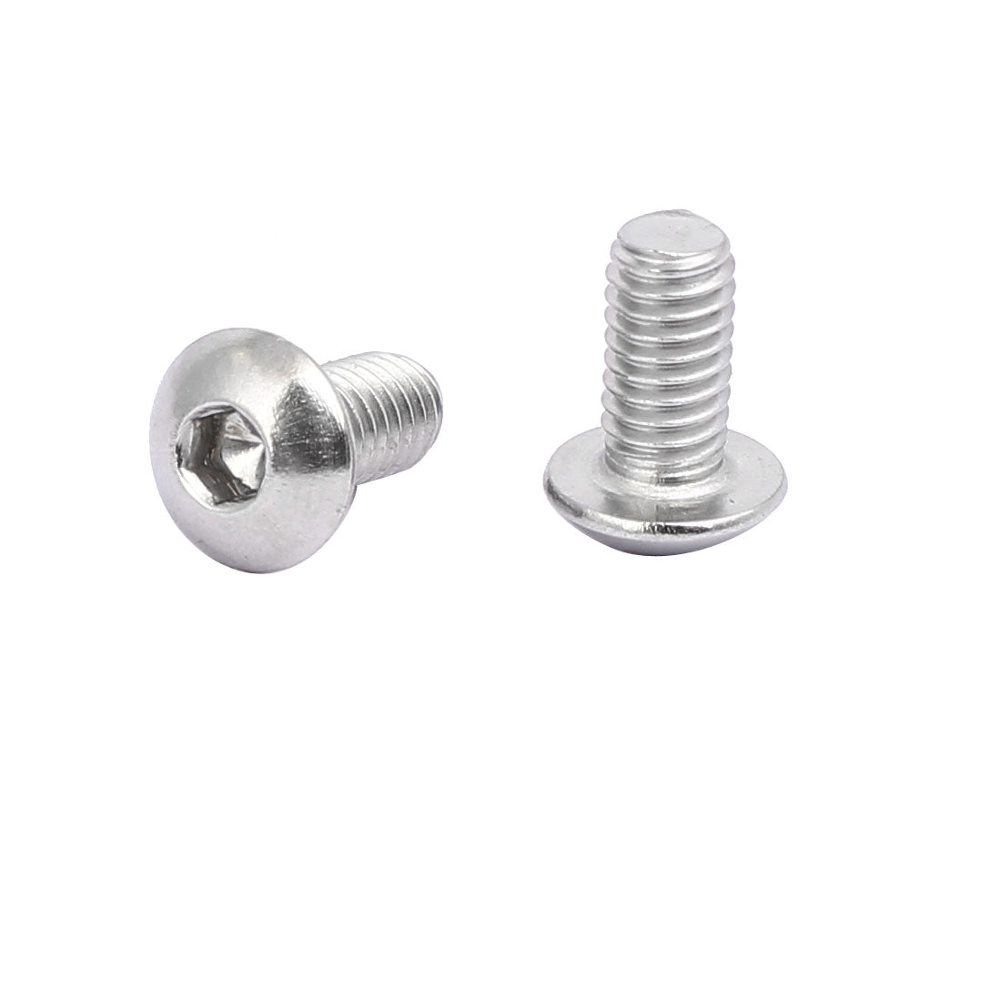 uxcell Uxcell 60 Stück M4x8mm 304 Edelstahl Knopfkopf Innensechskantschrauben Silberton de