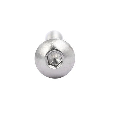 Harfington Uxcell 60 Stück M4x8mm 304 Edelstahl Knopfkopf Innensechskantschrauben Silberton de