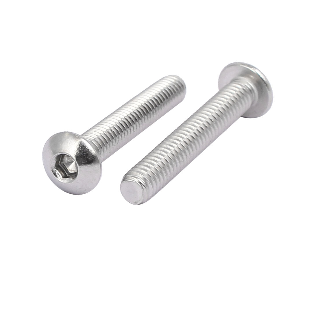 uxcell Uxcell M4x25mm 304 Stainless Steel Button Head Hex Socket Cap Screws Bolts 80pcs