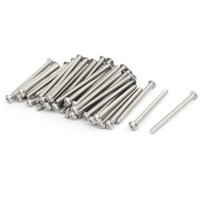 Harfington Uxcell M4x55mm 304 Stainless Steel Button Head Hex Socket Cap Screws Bolts 55pcs