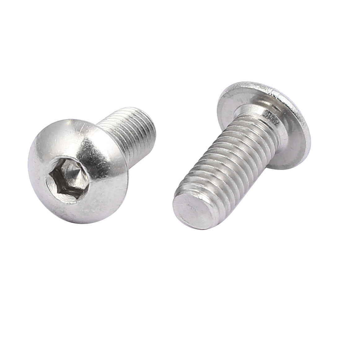 uxcell Uxcell M5x12mm 304 Stainless Steel Button Head Hex Socket Cap Screws Bolts 25pcs