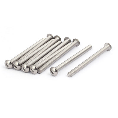 Harfington Uxcell M5x70mm 304 Stainless Steel Button Head Hex Socket Cap Screws Bolts 10pcs