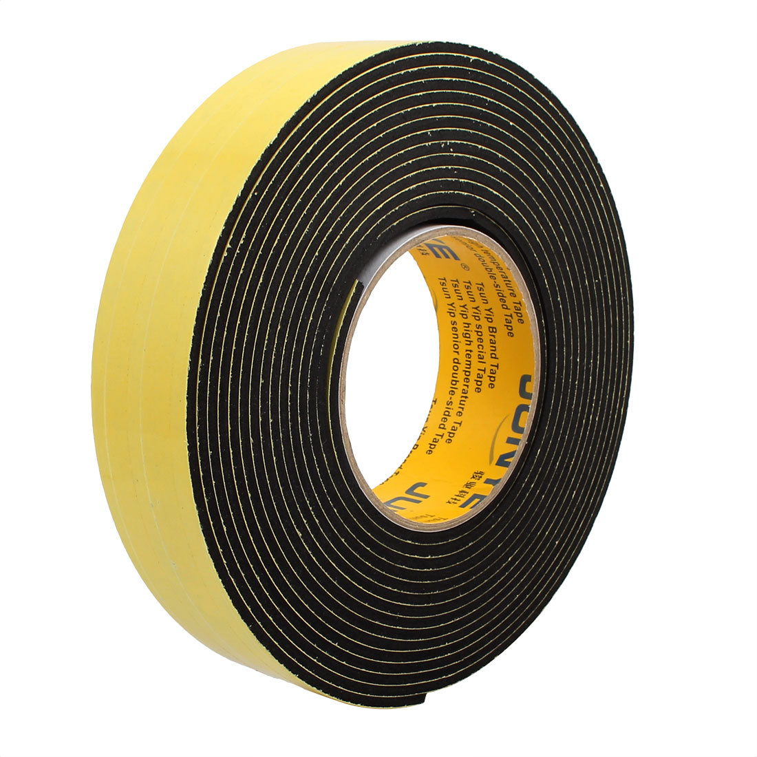 uxcell Uxcell 35mm Width 3mm Thickness Single Side Sponge Foam Tape Black 5 Meter Length