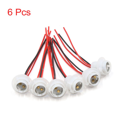 Harfington Uxcell 6Pcs 1157 LED Bulb Socket Lamp Light Holder Wire Harness Connector