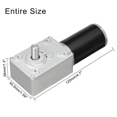 Harfington Uxcell DC 24 V 25 U/min Stromversorgung hohes Drehmoment Geschwindigkeit verringern Turbine Wurm Getriebe Motor DE de