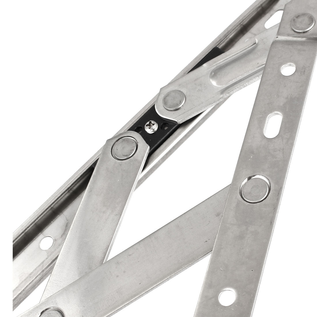 uxcell Uxcell 202 Stainless Steel 12-inch Window Casement Friction Hinges Stay Silver Tone 2pcs