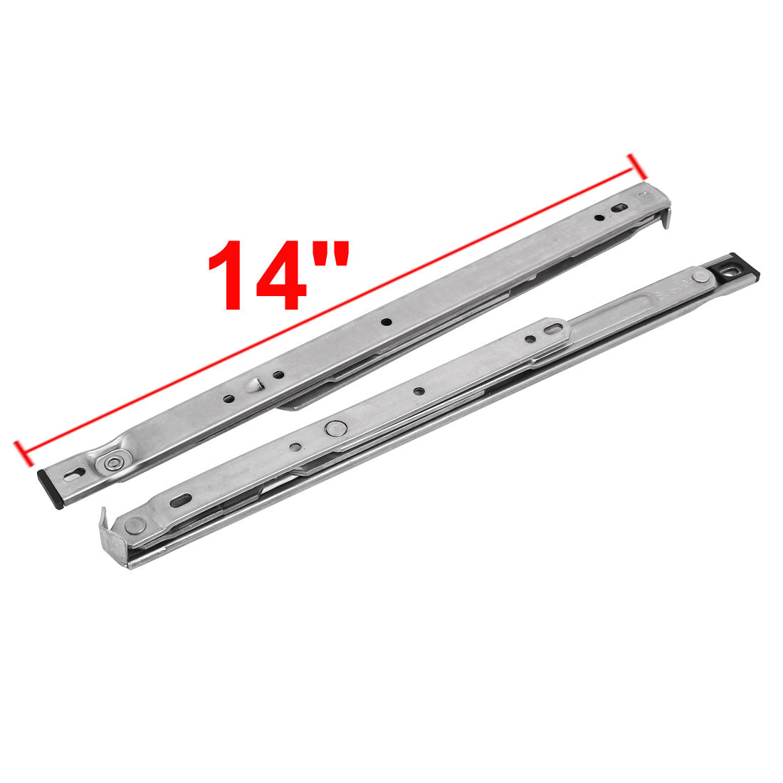 uxcell Uxcell 304 Stainless Steel 14-inch Casement Window Friction Hinge 4 Bar 2pcs