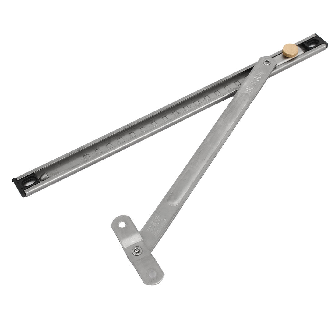 uxcell Uxcell 300mm 12" Length 304 Stainless Steel Casement Window Friction Hinge 2 Bar 2pcs