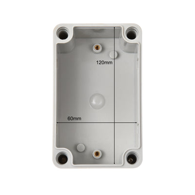 Harfington Uxcell 130mm x 80mm x 85mm Dustproof IP65 Junction Box DIY Case Enclosure Gray