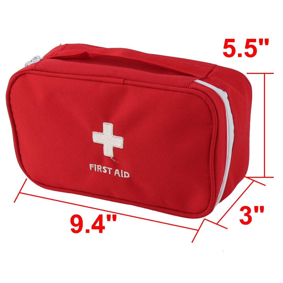 uxcell Uxcell Camping Polyester Rechteck Notfall Erste Hilfe Medizin Rettung Tasche Rot