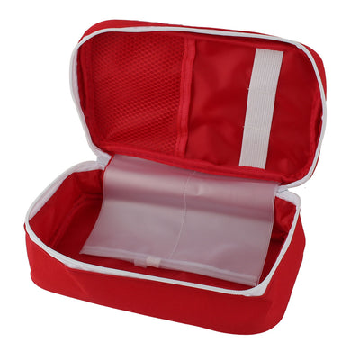 Harfington Uxcell Camping Polyester Rechteck Notfall Erste Hilfe Medizin Rettung Tasche Rot