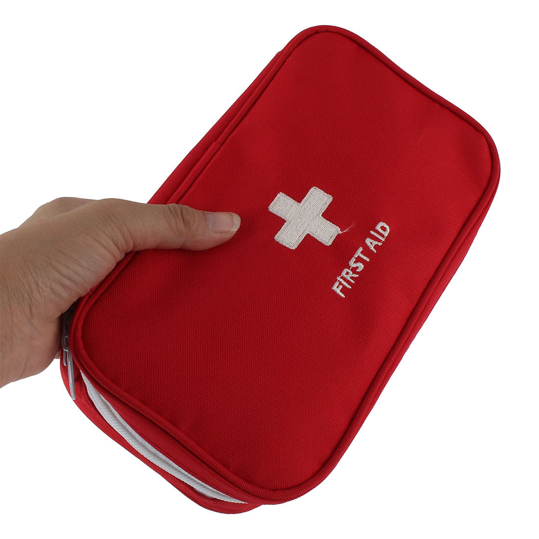 uxcell Uxcell Camping Polyester Rechteck Notfall Erste Hilfe Medizin Rettung Tasche Rot