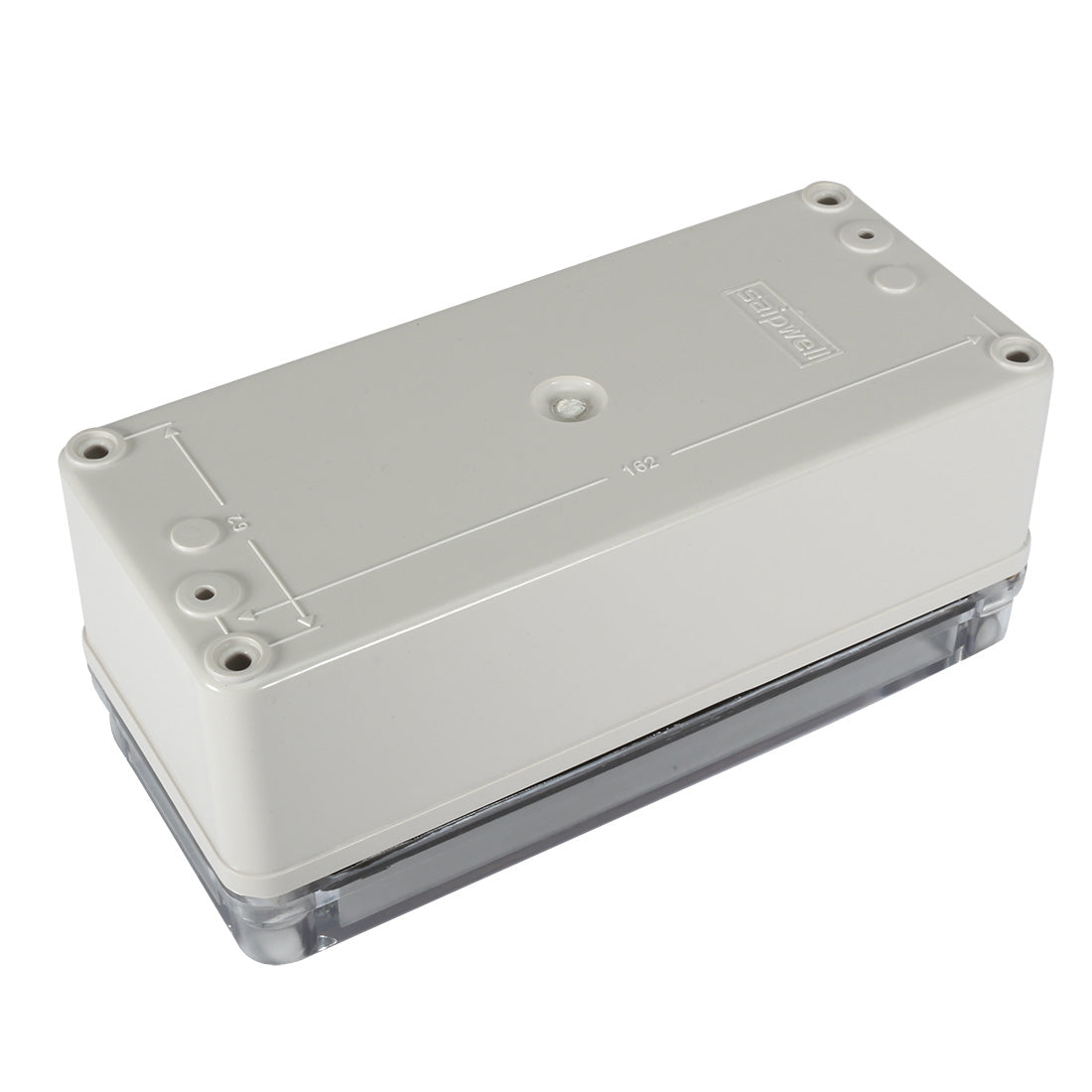 uxcell Uxcell 3.2"x7.1"x2.8"(80mmx180mmx70mm) ABS Junction Box Universal Project Enclosure w PC Transparent Cover