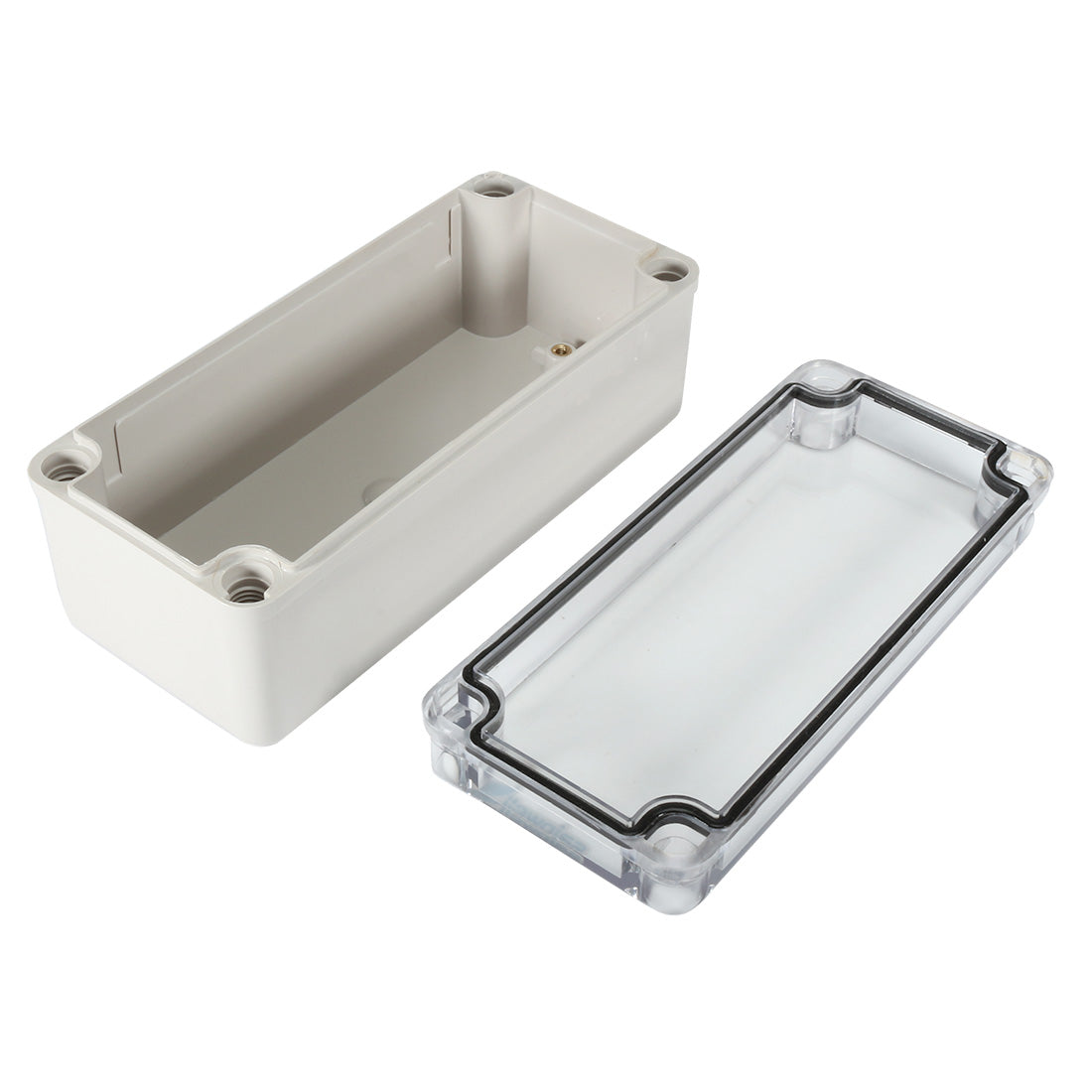 uxcell Uxcell 3.2"x7.1"x2.8"(80mmx180mmx70mm) ABS Junction Box Universal Project Enclosure w PC Transparent Cover