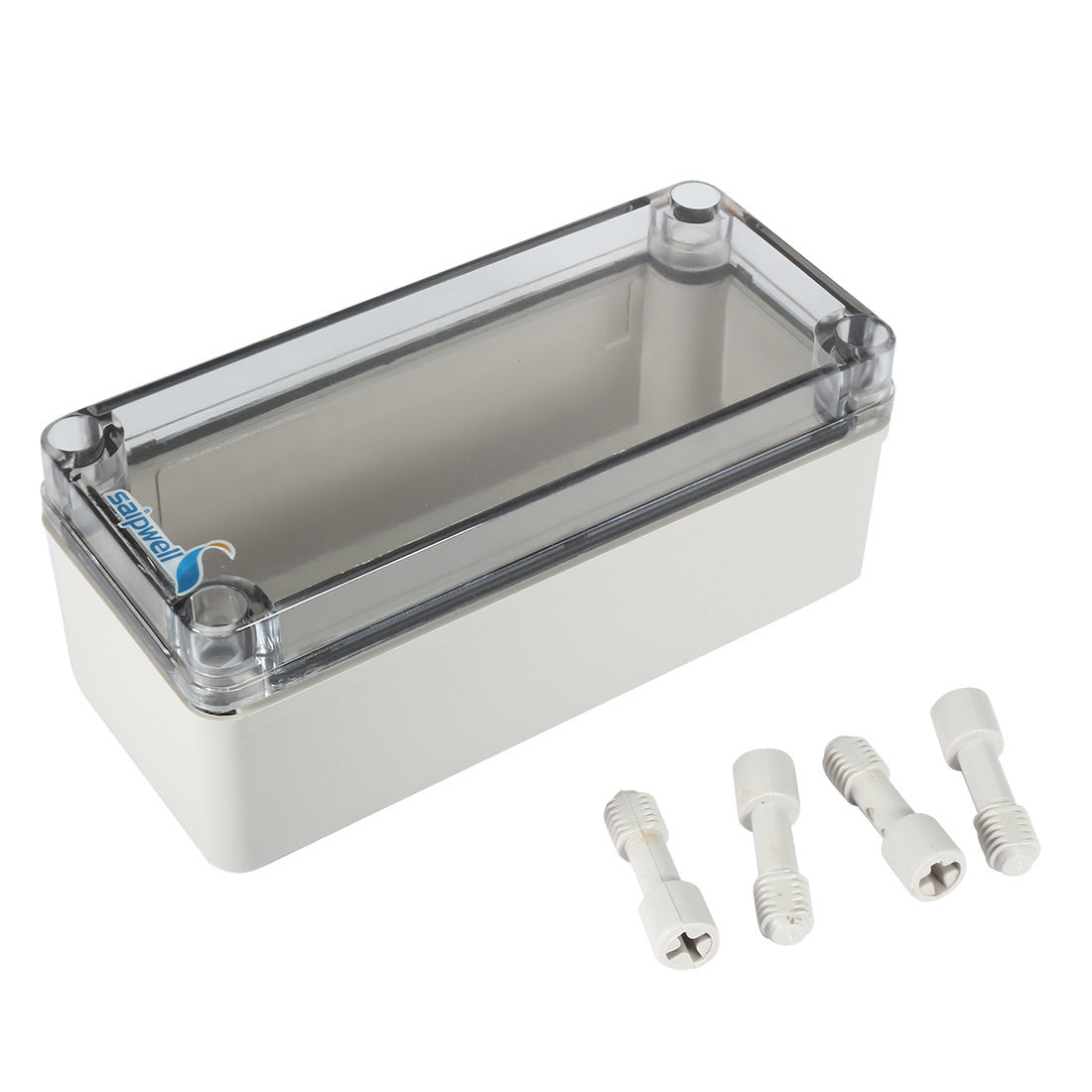 uxcell Uxcell 3.2"x7.1"x2.8"(80mmx180mmx70mm) ABS Junction Box Universal Project Enclosure w PC Transparent Cover