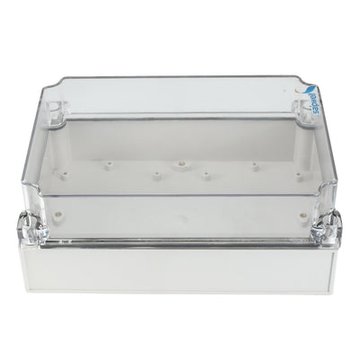 Harfington Uxcell 6.9"x9.8"x3.9"(250mmx175mmx100mm) ABS Junction Box Universal Project Enclosure w PC Transparent Cover