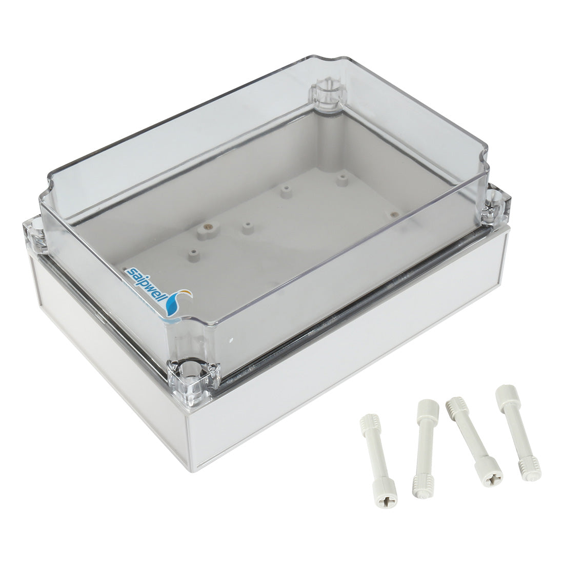 uxcell Uxcell 6.9"x9.8"x3.9"(250mmx175mmx100mm) ABS Junction Box Universal Project Enclosure w PC Transparent Cover