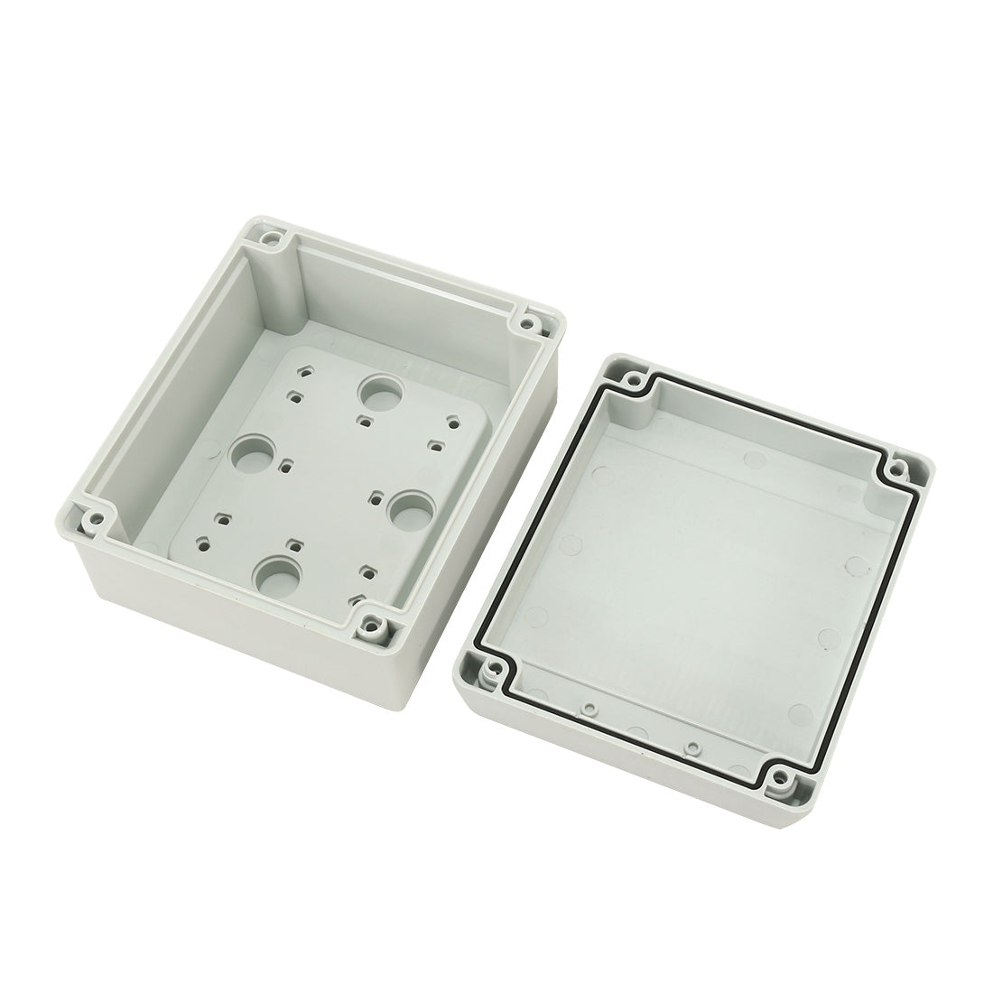 uxcell Uxcell 5.5"x4.7"x2.8"(139mmx119mmx70mm) ABS Flame Retardant Dustproof IP66 Junction Box Universal Project Enclosure