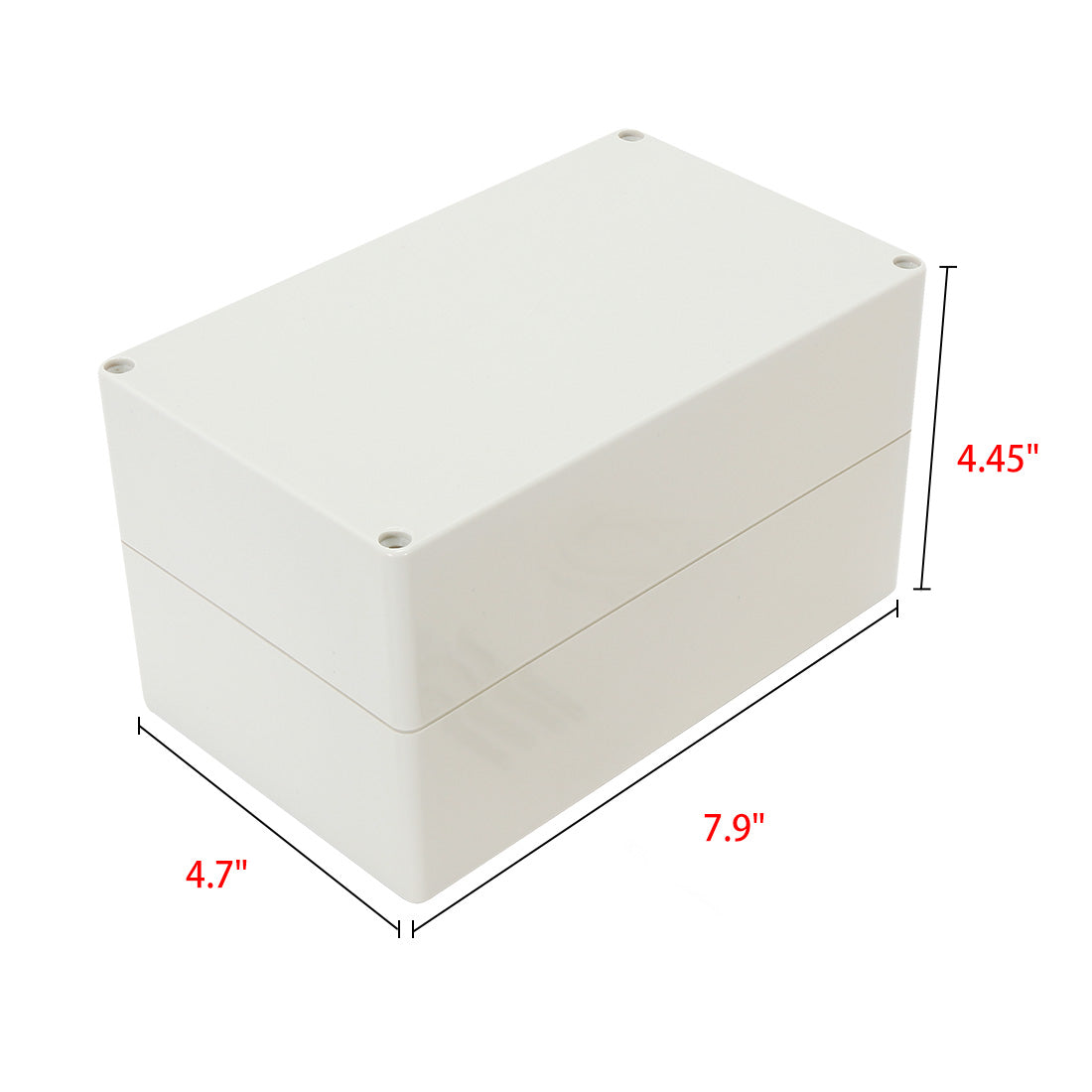 uxcell Uxcell 7.9"x4.7"x4.45"(200mmx120mmx113mm) ABS Junction Box Universal Electric Project Enclosure