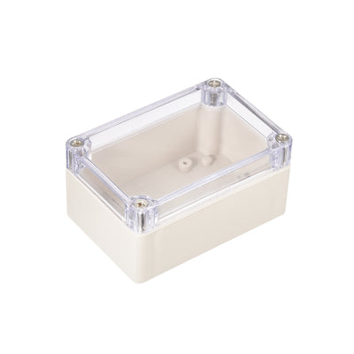 Harfington Uxcell 3.9"x2.7"x2"(100mm x 68mm x 50mm) ABS Junction Box Universal Project Enclosure w PC Transparent Cover