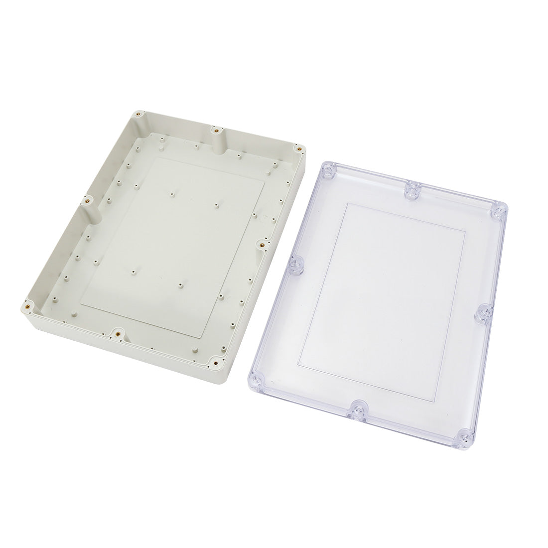 uxcell Uxcell 12.6"x9.5"x2.3"(320mmx240mmx60mm) ABS Junction Box Universal Project Enclosure w PC Transparent Cover