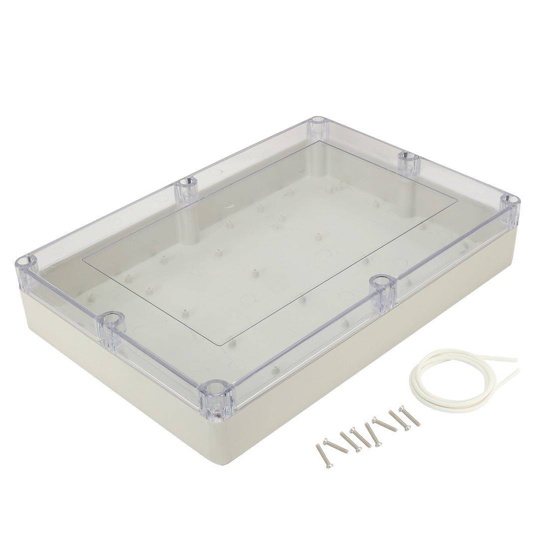 uxcell Uxcell 15"x10.2"x2.8"(380mmx260mmx70mm) ABS Junction Box Universal Project Enclosure w PC Transparent Cover