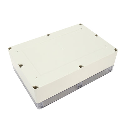 Harfington Uxcell 15"x10.2"x4.7"(380mmx260mmx120mm) ABS Junction Box Universal Project Enclosure w PC Transparent Cover