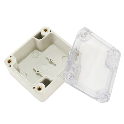 Harfington Uxcell 2.48"x2.28"x1.38"(63mmx58mmx35mm) ABS Junction Box Universal Electric Project Enclosure Clear