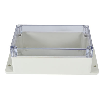 Harfington Uxcell 6.2"x3.5"x2.5"(158mmx90mmx64mm) ABS Junction Box Universal Project Enclosure w PC Transparent Cover