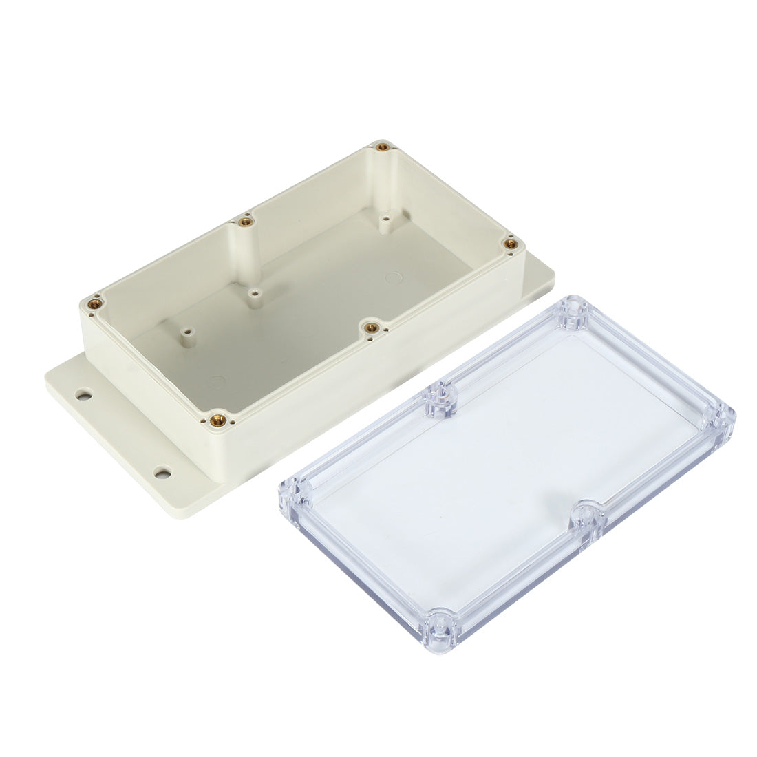 uxcell Uxcell 6.2"x3.5"x1.8"(158mmx90mmx46mm) ABS Junction Box Universal Project Enclosure w PC Transparent Cover