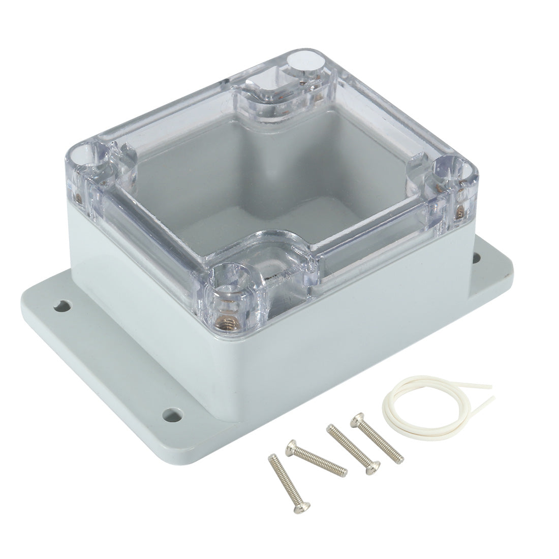 uxcell Uxcell 2.5"x2.3"x1.4"(63mmx58mmx35mm) ABS Junction Box Universal Project Enclosure w PC Transparent Cover