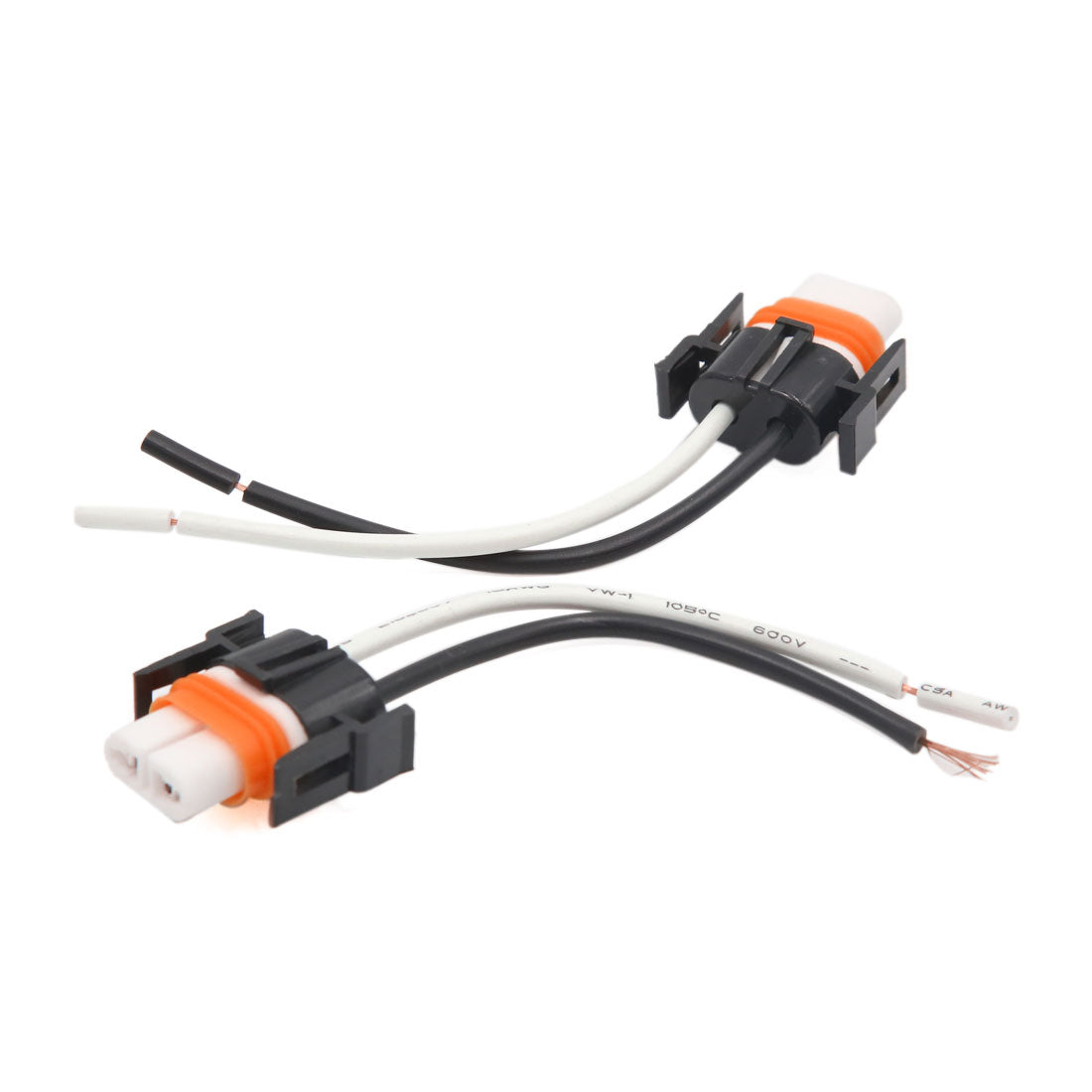 uxcell Uxcell 2pcs DC 12V Ceramic Car H11 Headlight Fog Lamp Wiring Harness Socket Connector