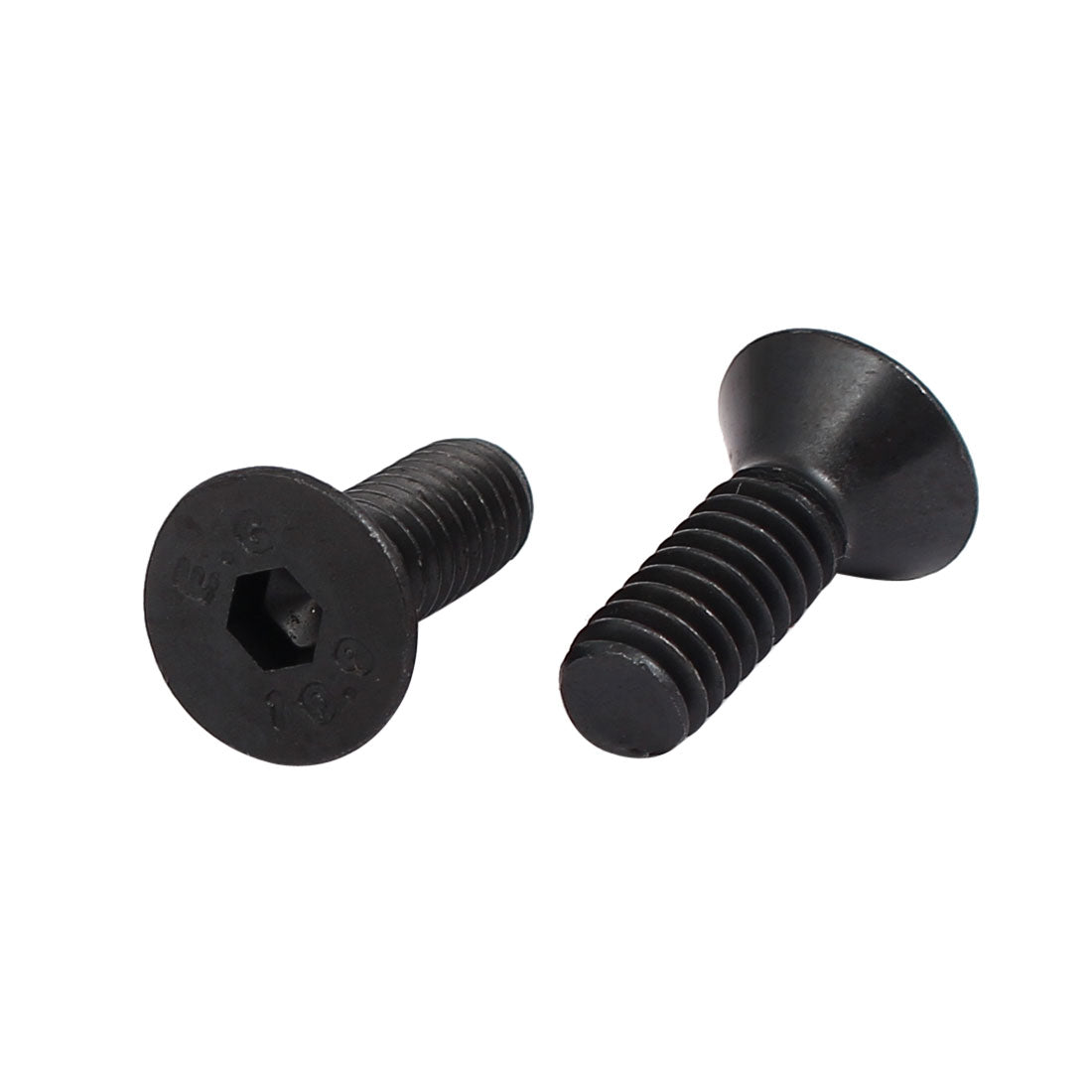 uxcell Uxcell 1/4" x 3/4" Grade 10.9 Countersunk Flat Head Hex Socket Cap Screw Black 25pcs